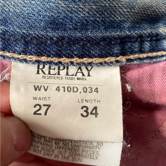 Replay Distressed Antique Wash Jeans Vintage - Picture 4 of 16